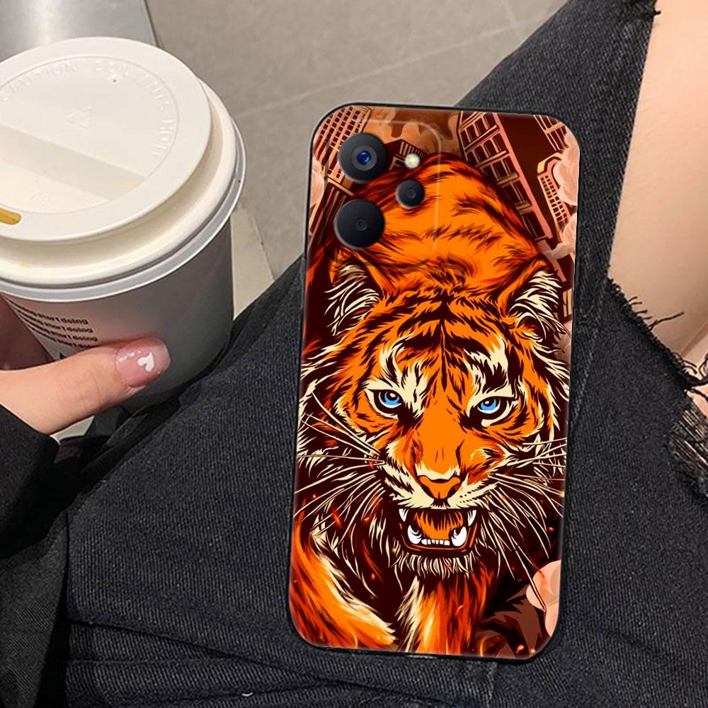 Mythical Dragon Tiger Phone Case For OPPO Realme 5 15 15T 14 13 12 11 10 9 9I 8 8I 7 7I 6 Pro Plus TPU Case Funda Shell Cover
