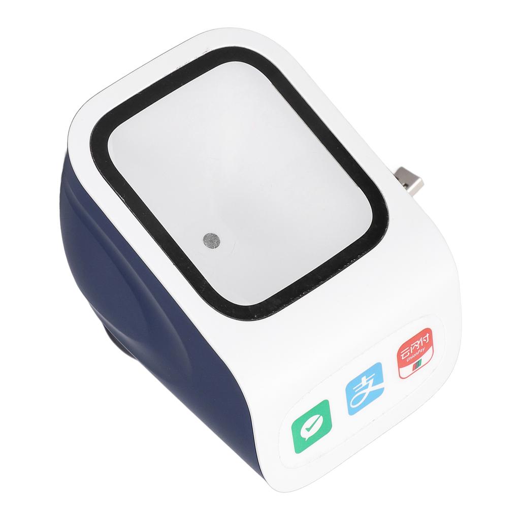 Desktop Barcode Scanner Voice Prompts Large Window QR Barcode Scanner with USB Interface 2D Barcode Reader for Windows