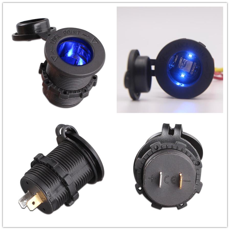 6Way Rocker Switch Panel+Dual USB Car Charger+Voltmeter Car Cigarette Lighter