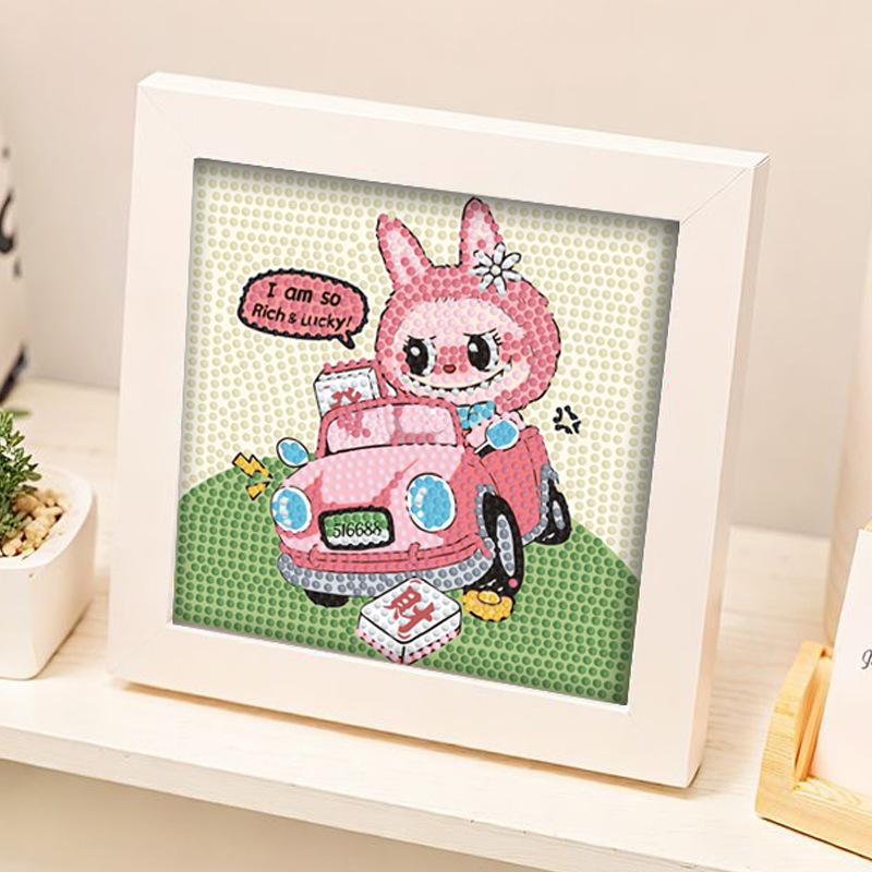 Stitch Bright Diamond Children Diy Handmade Full Diamond Sticker With Frame Children'S Point Diamond Painting Gift Cross-Border