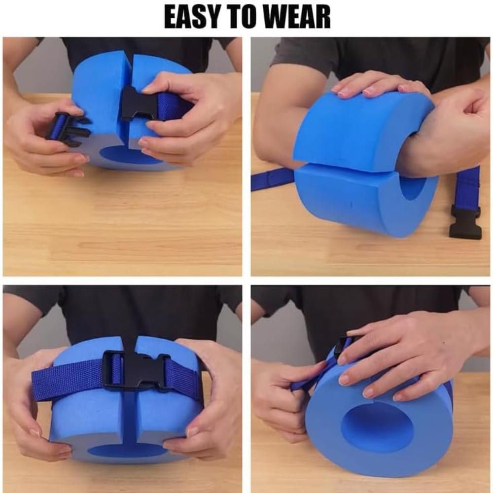 1Pc Foam Swim Aquatic Cuffs, Water Aerobics Float Ring Fitness Exercise Set, Ankles Arms Belts with Quick Release Buckle for Swim Fitness Training Set