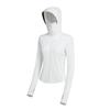 Short sunscreen clothing Slim-fitting stand-up collar sports jacket Women's waist light and cold silk cool outdoor hooded sunscreen clothing