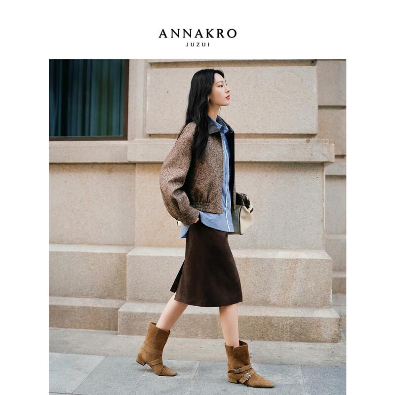 

Куртка короткая в стиле ретро амбар, пэчворк, с лацканами Jiu Zi Anna Kou L