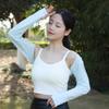 Plus Size Ice Silk Sun Protection Shawl with Sleeves for Outdoor Fishing