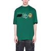 We11done Ss22 Logo Heart Pattern Printed Round Neck Short Sleeve T-Shirt Unisex T-Shirt Green WD-TT1-22-672-U-GR