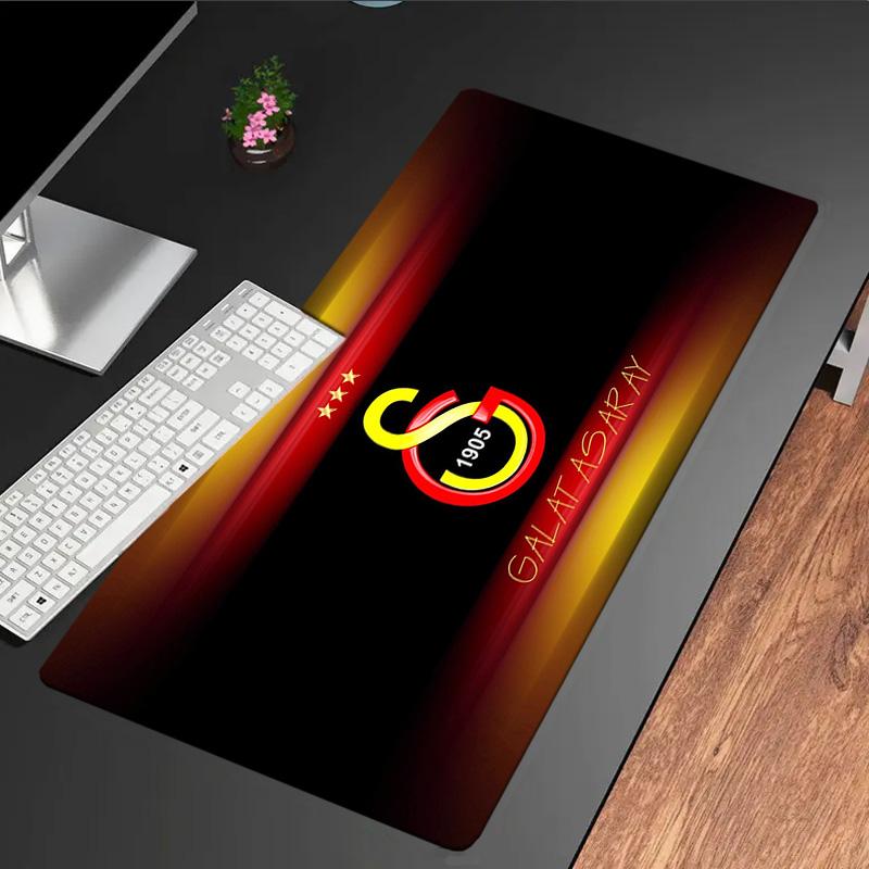 Galatasaray Fußballverein Mauspads, Gummiunterseite, Mauspads für Gamer und Bürogebrauch, Gaming-Schreibtisch, Leicht zu reinigende Matte Weihnachts-Fan-Geschenke