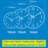 Round Silent Wall Clock For Living Room Decor Multi-functional Week And Calendar Display Clocks Wall