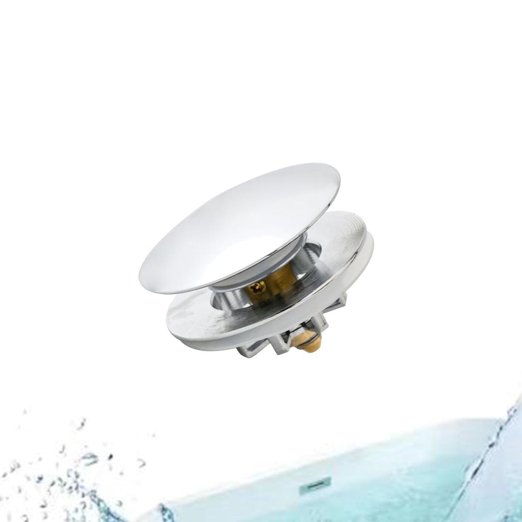 Innovative Aluminum Alloy Press-and-Seal Tub Drain Stopper Bath Drain Stopper Durable Anti-Odor & Anti-Clog Properties