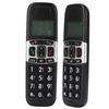 Schnurloses Telefon für Zuhause DECT6.0 Vollduplex-Freisprecheinrichtung 3-Wege-Gespräche 2 Mobilteile Schnurloses Telefon