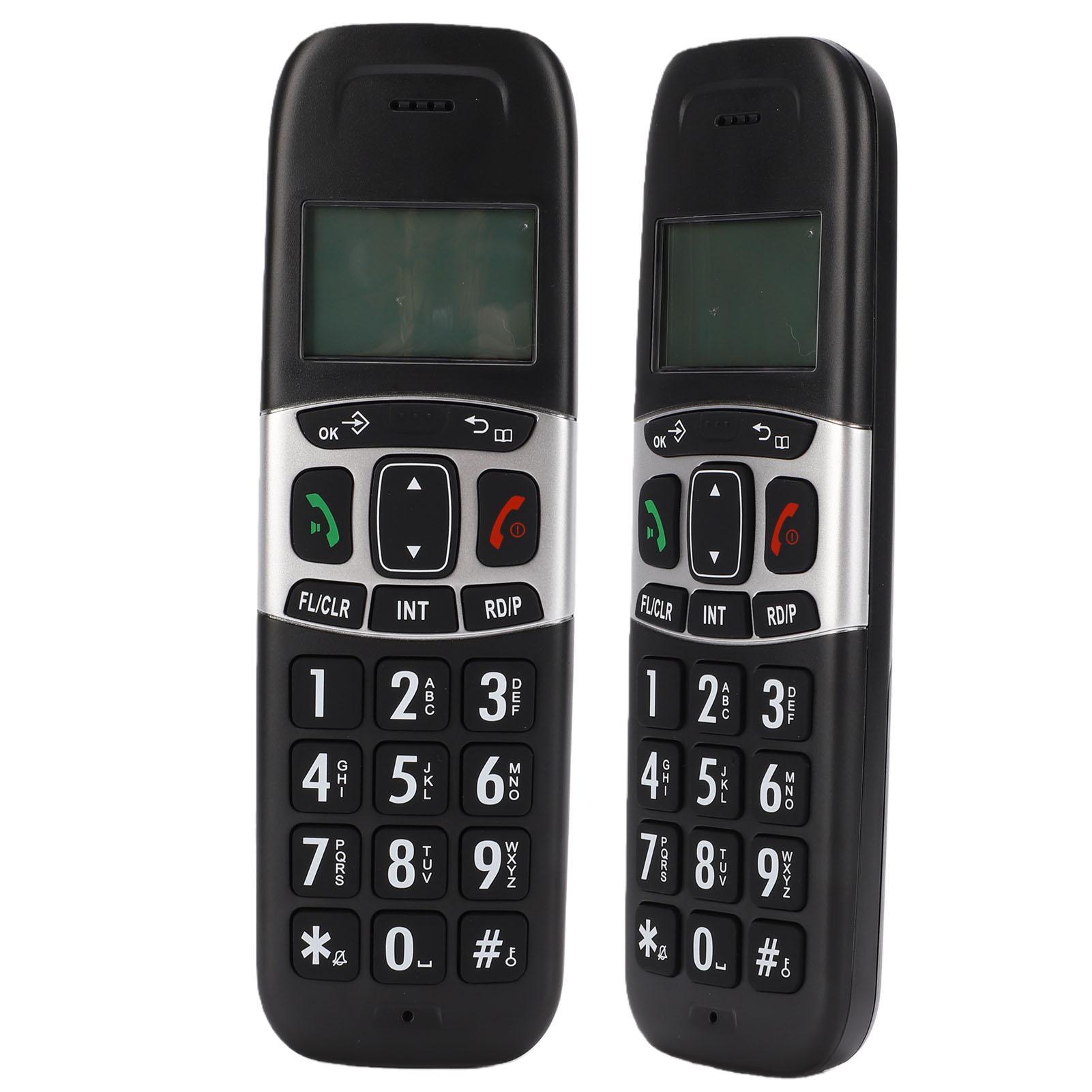 

Cordless Phone for Home DECT6.0 Full Duplex Speakerphone 3 Way Calling 2 Handset Cordless Telephone Type 2