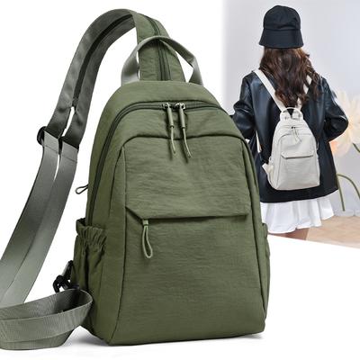 Multifunktionale Dual-Use Brusttasche Damen Outdoor Leichter Kleiner Rucksack Wasserabweisende Umhängetasche