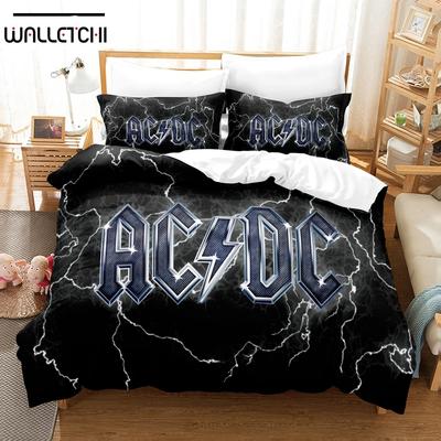 3D Ac/Dc Music Bedding Sets Duvet Cover Set With Pillowcase Twin Full Queen King Bedclothes Bed Linen