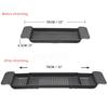 Extendable Bathtub Tray Caddy,Plastic Bathtub Storage Shelf for Shampoo,Books Drinks,Kitchen Dish Drying Rack,Kitchen Bathroom Accessory,White/Black
