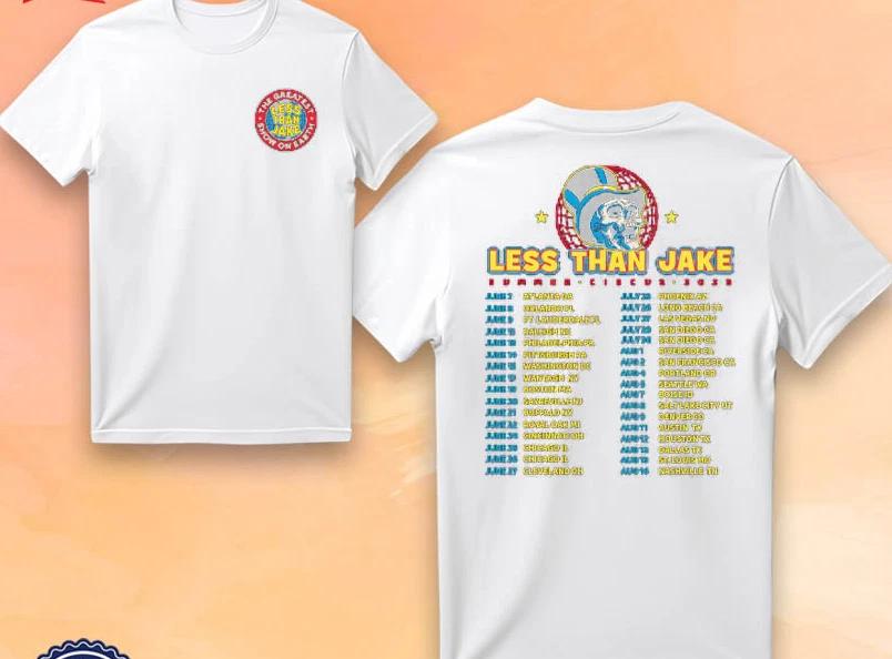 Less Than Jake Summer Circus Adult Tour 2025 MerchT-shirt T L