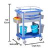 ABS Multifunctional Anesthesia and Infusion Emergency Cart with Five Drawers