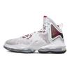 Nike LeBron 19 Szkic Męskie Sneakersy Białe Czarne Uniwersytecki-Czerwony CZ0203-101