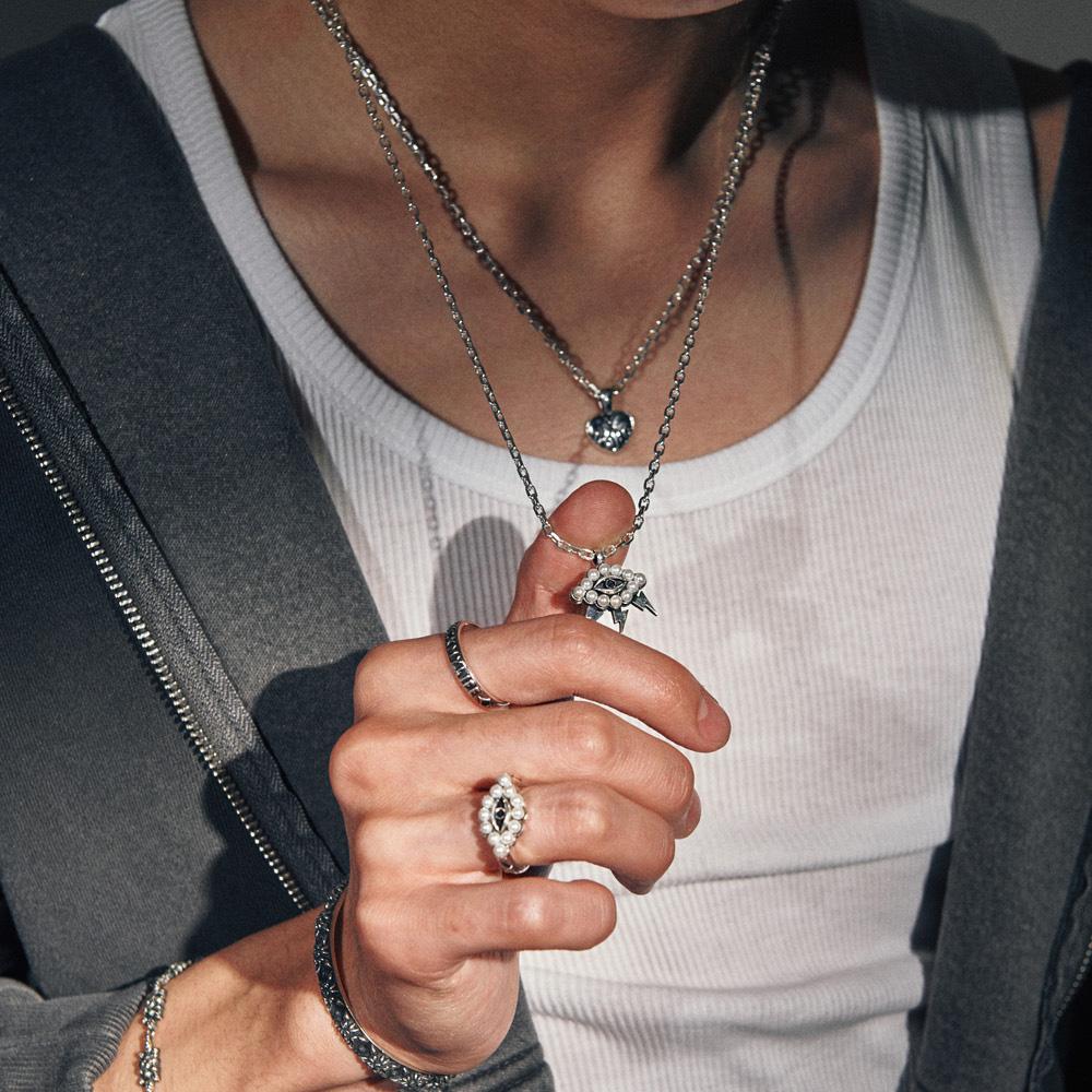Anonymous Artisan Lightning White Cloud Pendant