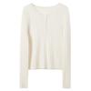 SanCai 2026 Winter Crochet Knit Long Sleeve Sweater