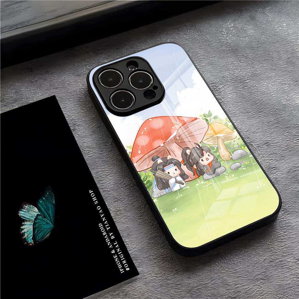 Mo Dao Zu Shi Phone Case For IPhone 17 Pro Max 15 Pro 16 14 Plus 12 13 Mini 11 Pro Shockproof Glass Cover