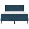 Bed Frame with Mattress and Headboard Blue 120 x 200 cm Velvet