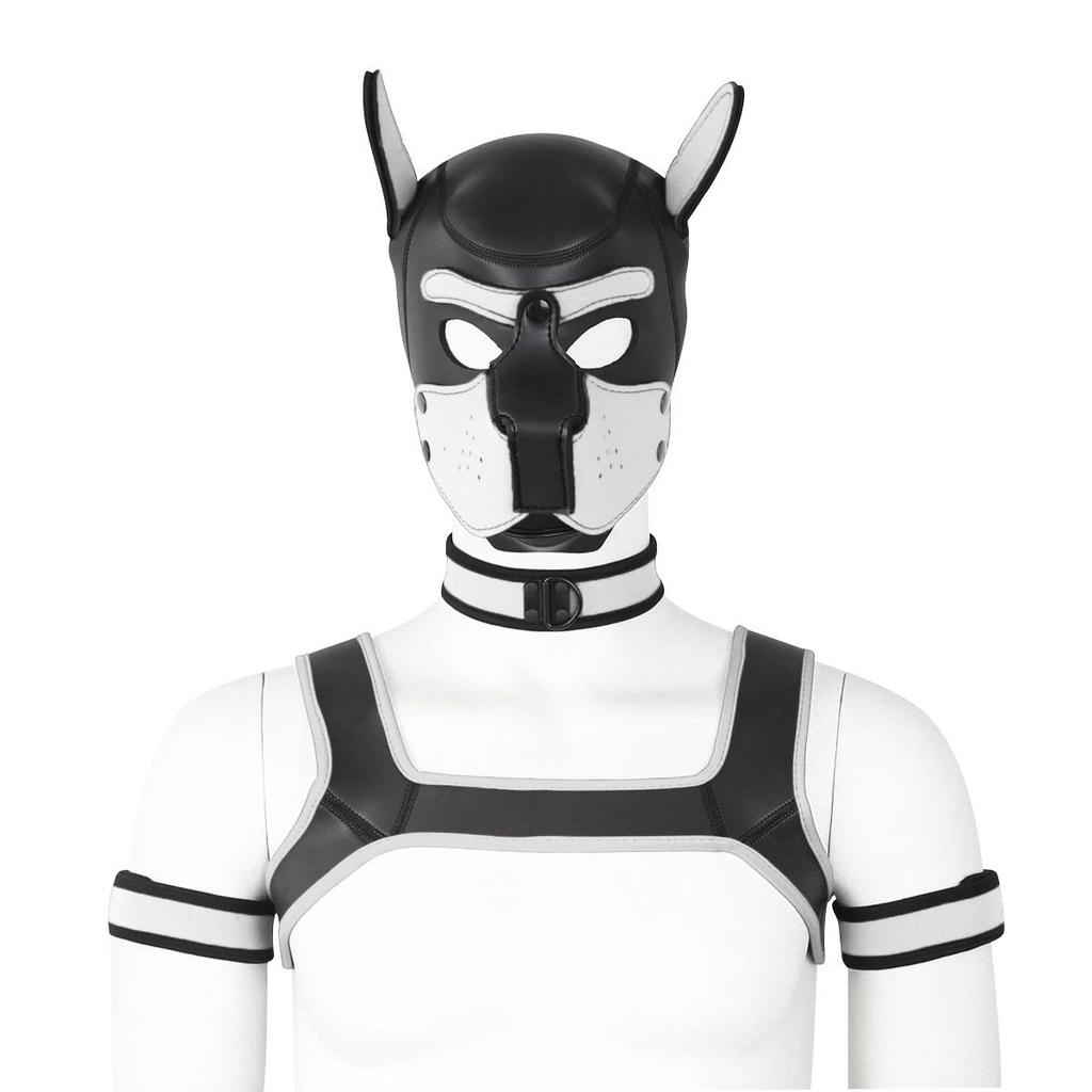 Erotic Adult Toys Set: Dog Headgear, Armband, Chest Strap, Neck Collar, Costume Props