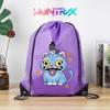 Huntress Girls Cosplay Drawstring Backpack Lightweight Polyester String Bag for Marathon Sports Events Gym Travel