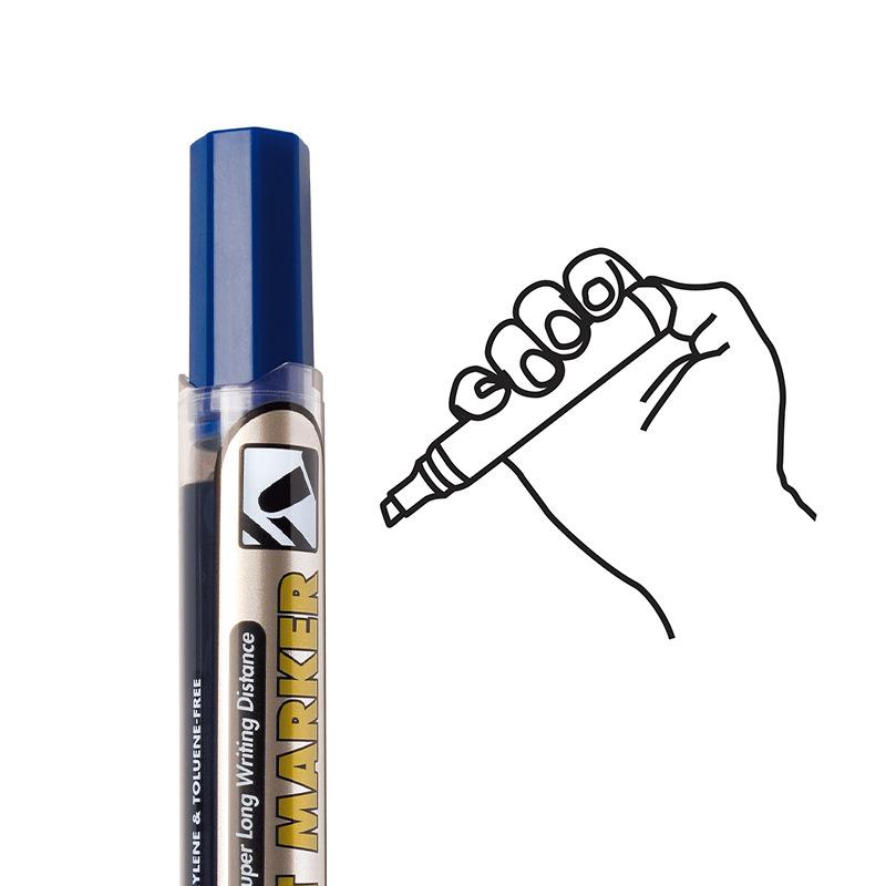 Pentel Japan Push-Type Waterproof Oil-Based Marker with Round Tip - NLF50