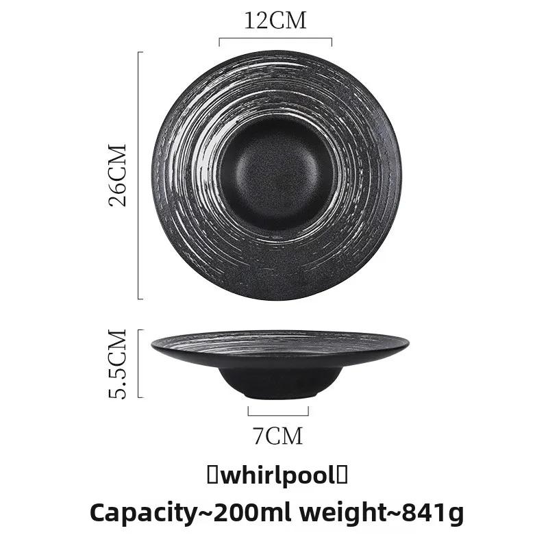 Bulk Italian Hat Plate for Restaurants, Commercial Pasta Salad Dish Set, Vintage Ceramic Sushi Plate Bundle