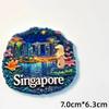 Singapore Fridge Magnets Gardens By the Bay Travel Souvenirs Merlion Sand Hotel Fridge Stickers Home Decor Birthday Gifts