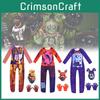 Partiler İçin Polyester Kumaştan Yapılmış Five Nights At Freddys Çocuk Cosplay Kostümü