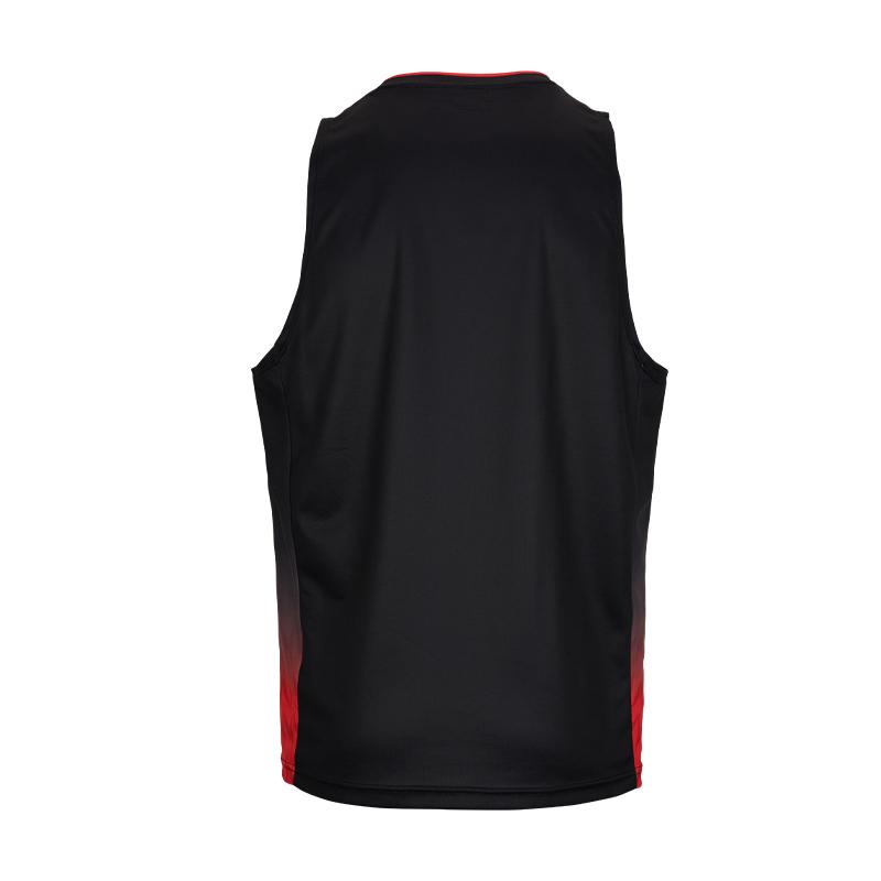 Under Armour Quick-Drying Breathable Pullover Versatile Basketball Vest Men Tops Black Red 25500134-006