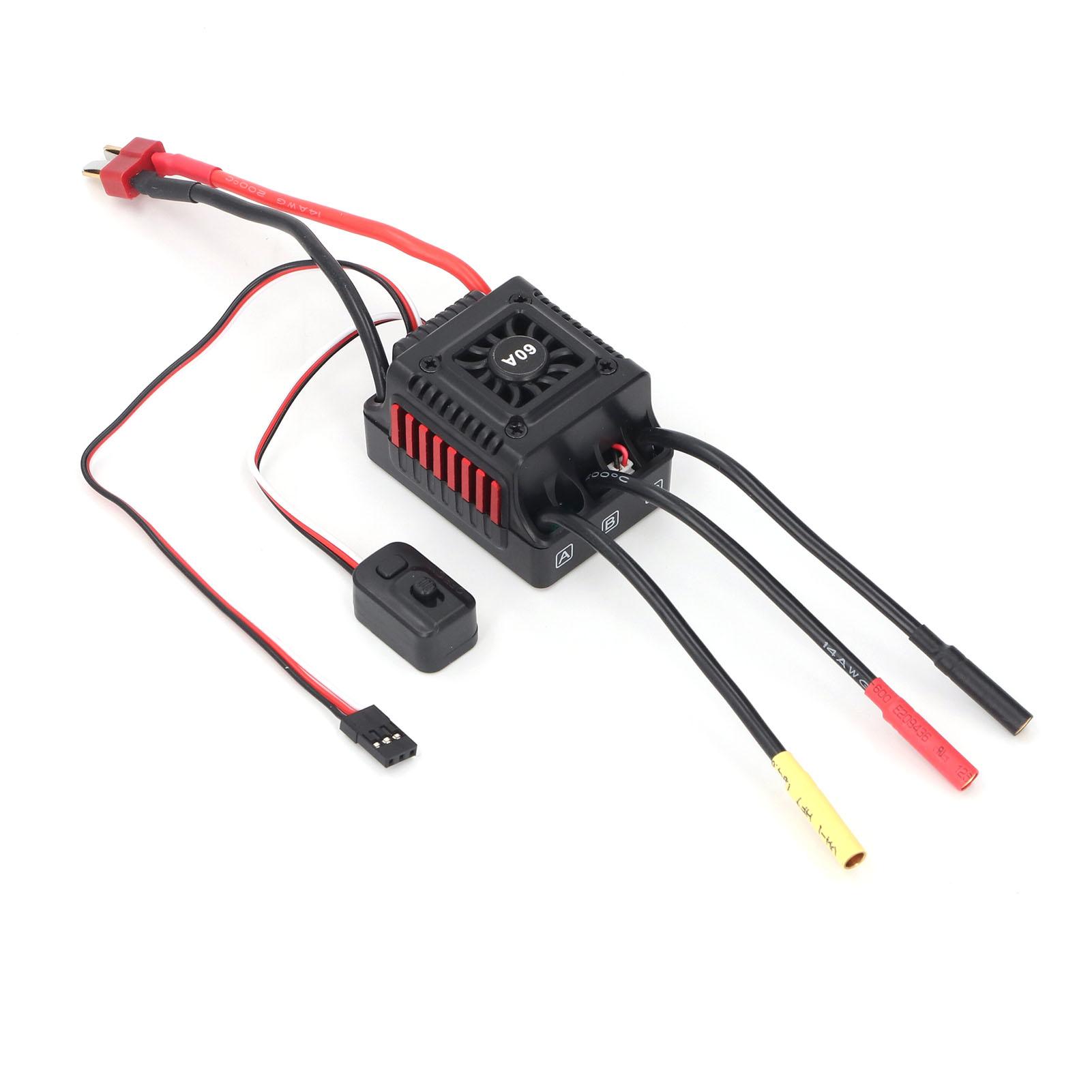 

Brushless ESC Aluminium Alloy 60A Brushless ESC Electric Speed Controller for 110 RC