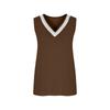 Women's Casual Sleeveless Tops Casual Fashion V Neck Lace Blouse Ladies Loose Fit Summer Tank Tops