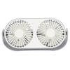 Double Fan 360° Rotation USB Charging Double  Fan Low Noise Grid Design Mini Desk Fan USB Desk F