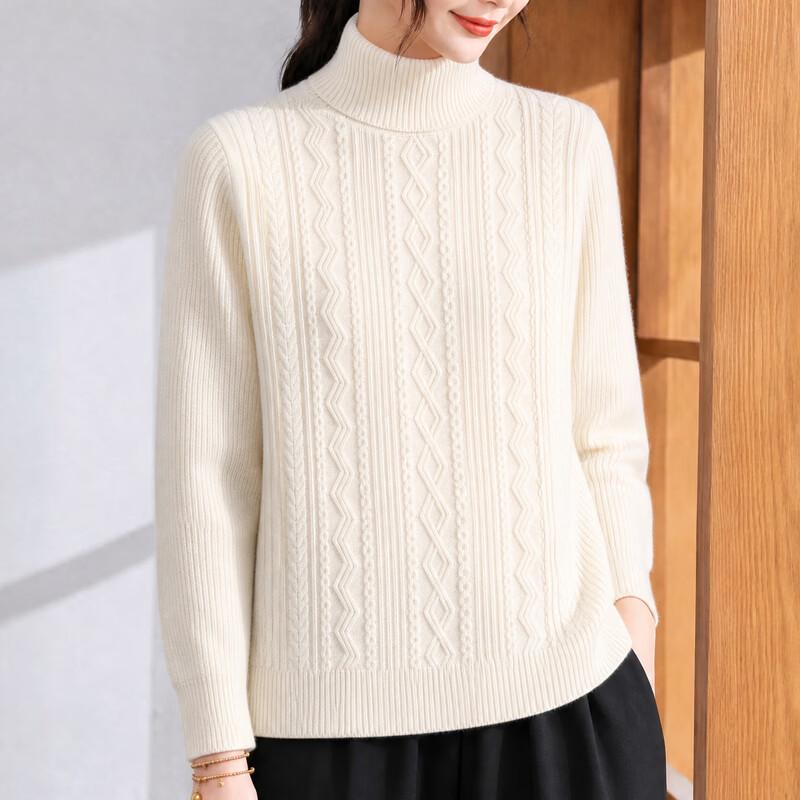 Hodo Women's Mock Neck Knitted Pullover
