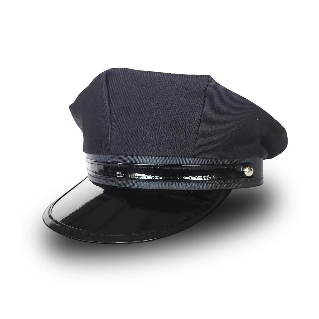 US Police Costume Hat: Octagonal Role-Playing Accessory