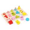 Colorful Wooden Alphabet & Number Puzzle for Children's Early Education