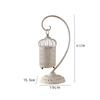 French Vintage Iron Hollow Tabletop Lantern, Creative Candle Holder Lamp Decor for Restaurant Home - Rustic Retro Centerpiece