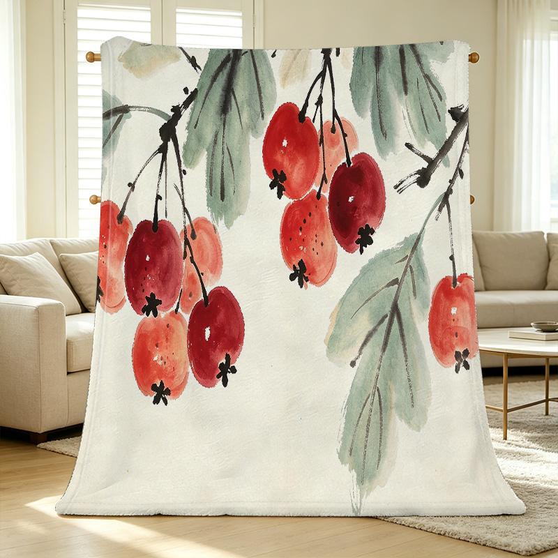 Lightweight Flannel Blanket Soft, Warm & Skin-friendly, Ideal for Home Relax, Car Use & Holiday Decor (Christmas, Halloween)