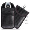 Relay Attack Prevention Pouch for Smart Radio Wave Car Carbon Fiber Prevents Radio Frequency Information Car Key Signal Set of 2 [SZSL] Keys,