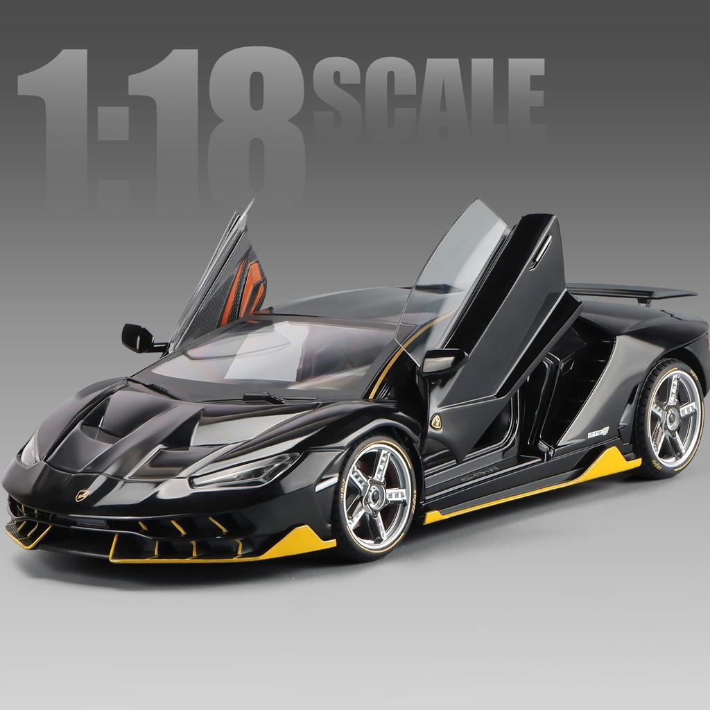 1/18 Lamborghini Centenario LP770-4 Supercar Alloy Car Diecasts & Toy Vehicles Metal Toy Car Model Sound and Light Collection Kids Toy