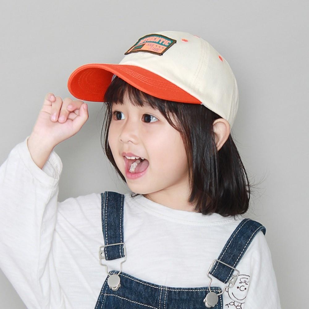 Letter Embroidery Children Baseball Caps Sun Protection Sunshade Cap New Duck Tongue Cap Outdoor