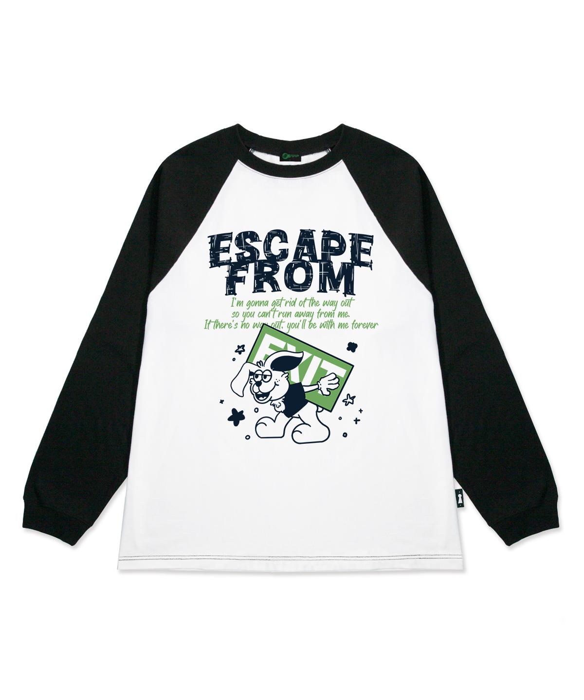 Escape From No Escape Rabbit Print Long Sleeve Black L