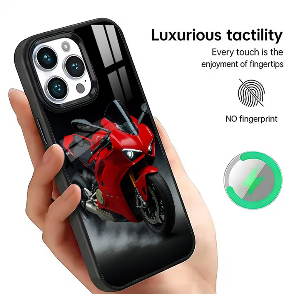 Panigale V4 Motorcycle Phone Case For iPhone17,16,15,14,13,12,11 Plus,Pro Magnetic For Magsafe Wireless Charging iPhone15