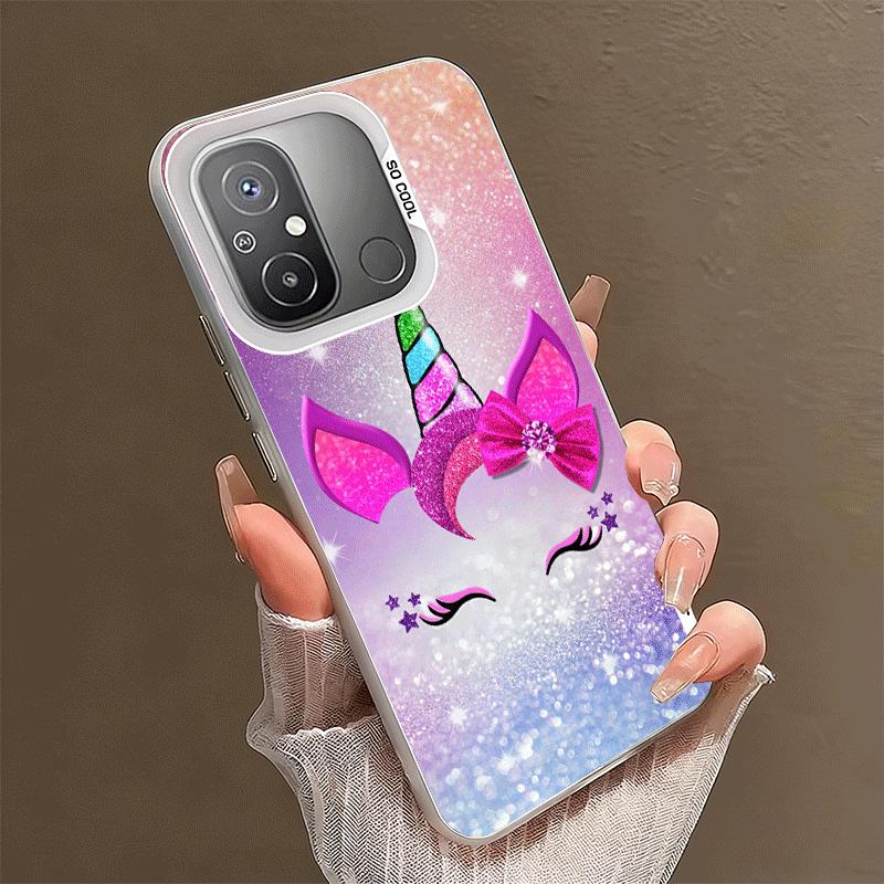 Pink Unicorn Rainbow Shockproof Phone Case for Xiaomi Poco X7 X6 X5 X3 Pro F7 Ultra M8 Redmi 15C 15 14C 13C 12C 10C 13 12 10