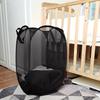 Popup Mesh Laundry Basket Hamper Collapsible And Portable Clothes Washing With Reinforced Carry Handle College Dorm Home Travel