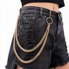 Trendy Double Layer Metal Pants Chain - Versatile Denim Fashion Accessory