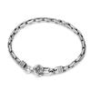 S925 Sterling Silver Jewelry Six-character Mantra King Kong Pestle Men and Women Personality Fashion Bamboo Thai Silver Bracelet