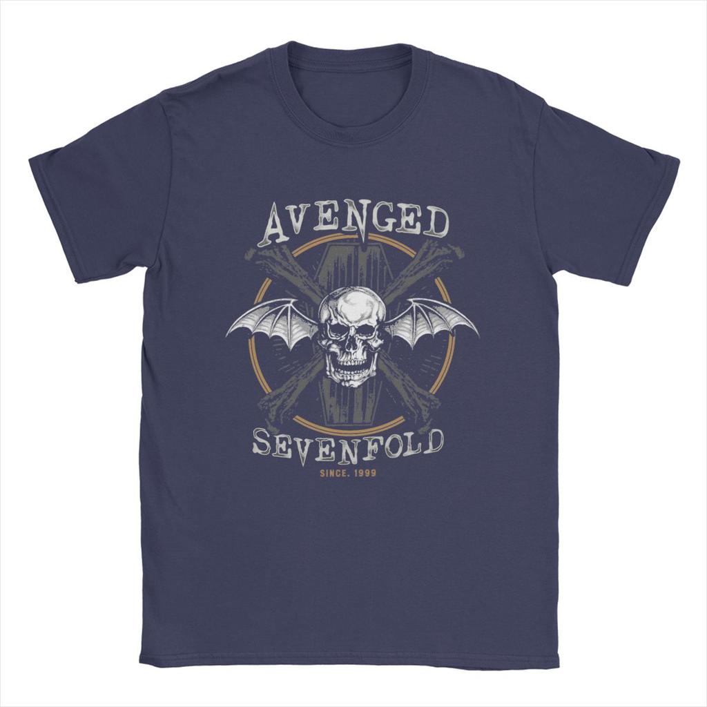 Tricouri Bărbați Avenged Sevenfold Awesome Tricouri din Bumbac Pur Mânecă Scurtă Tricou Gât Rotund Îmbrăcăminte Vară