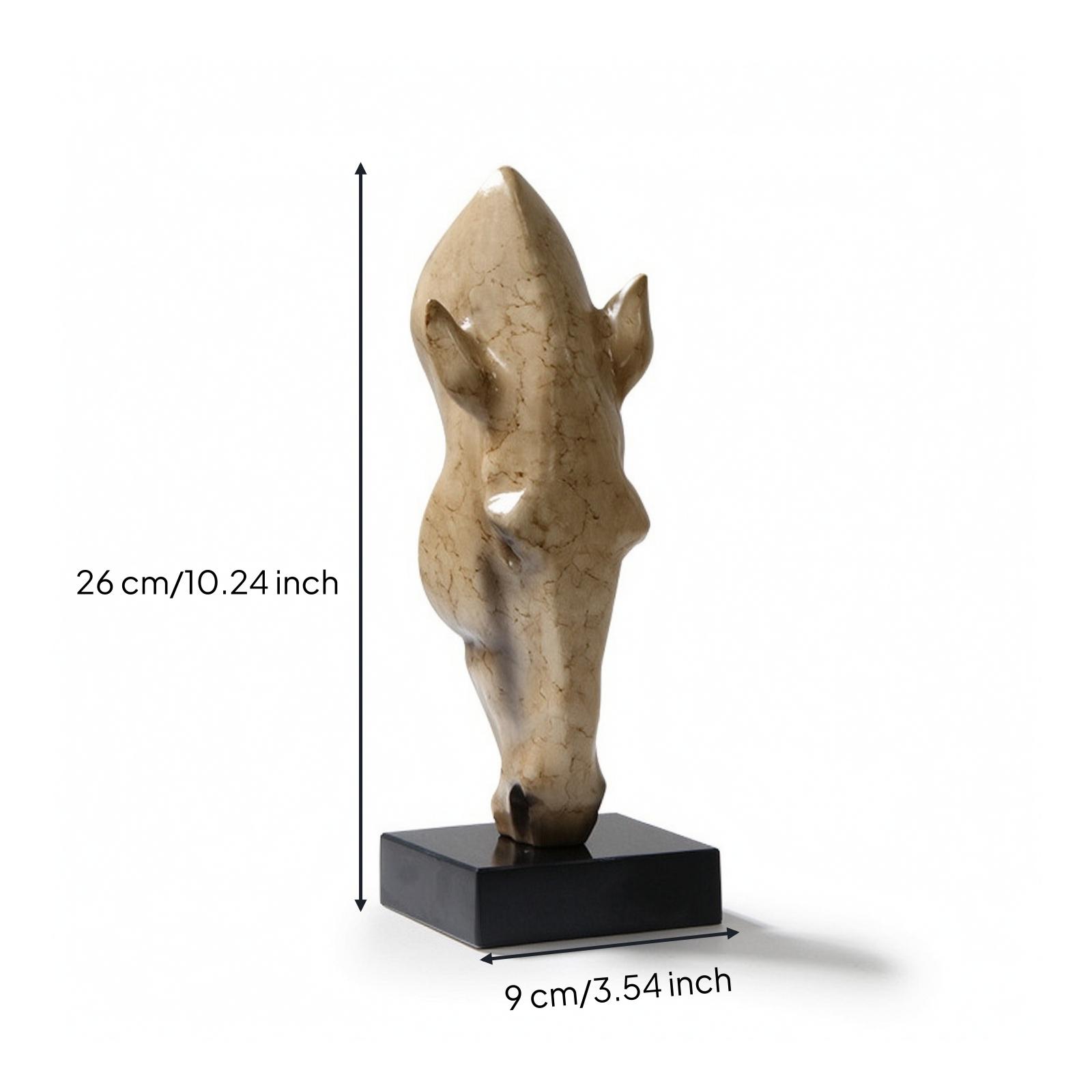 Horse Head Sculpture Modern Statue Abstract